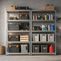 Etajeră Xenos SmartLine Silver / MDF photo 7