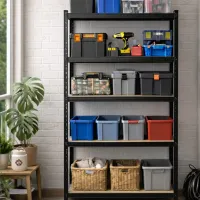Etajeră Xenos StrongLine Black / MDF photo 6