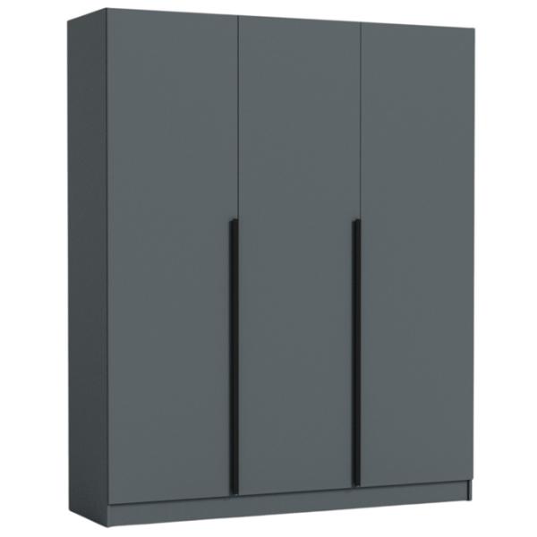 Шкаф Nex Home Urban 180 x 52см x 220 / ЛДСП / Antracit photo 1