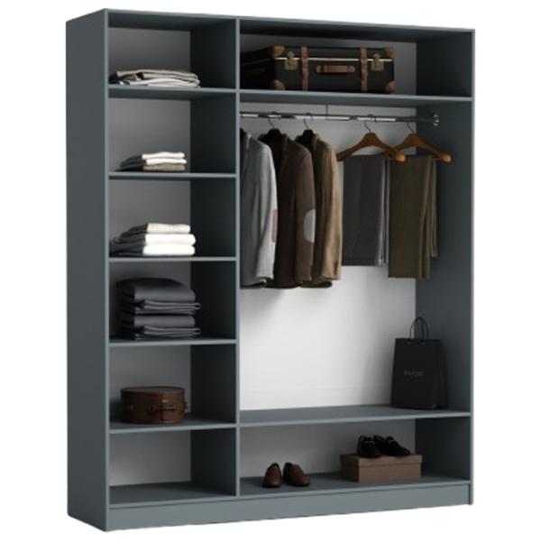 Шкаф Nex Home Urban 180 x 52см x 220 / ЛДСП / Antracit photo 2
