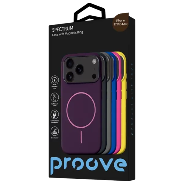 Husă pentru smartphone Apple iPhone 17 Pro Max Proove / MagSafe Back / TPU / Choco Mousse photo 3