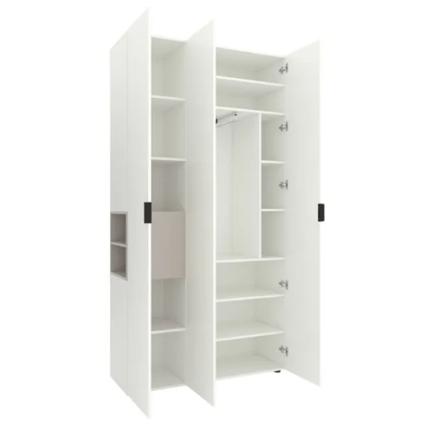 Шкаф Nex Home A015L 120 x 42см x 230 / ЛДСП / Белый photo 2
