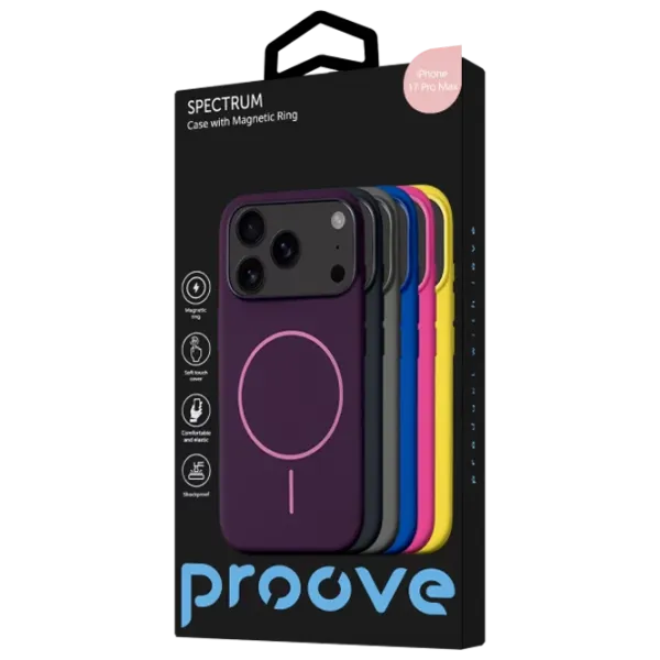 Husă pentru smartphone Apple iPhone 17 Pro Max Proove / MagSafe Back / TPU / Powder pink photo 3