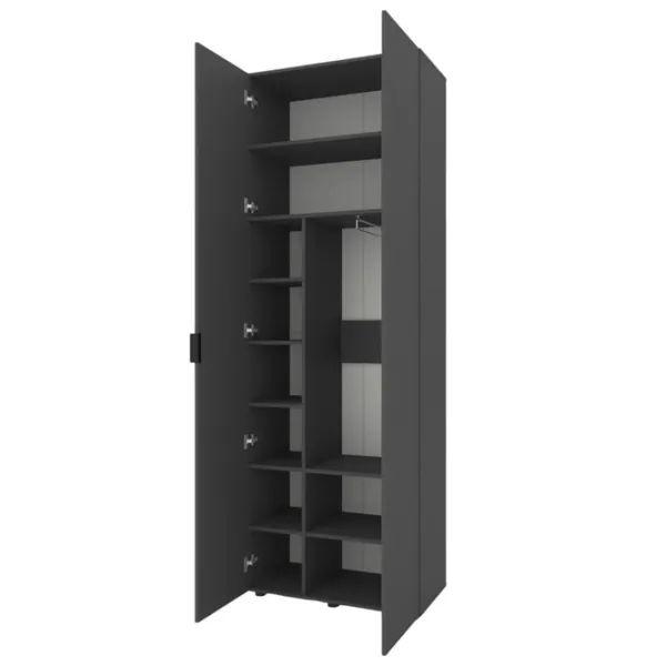 Dulap Nex Home A007 80 x 42 x 230 / PAL / Antracit photo 2