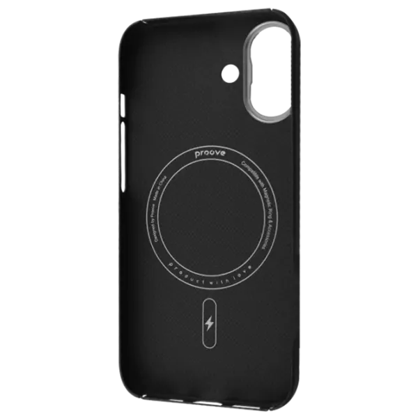Husă pentru smartphone Apple iPhone 17  Proove / MagSafe Back / TPU / Carbon Glowrise photo 2