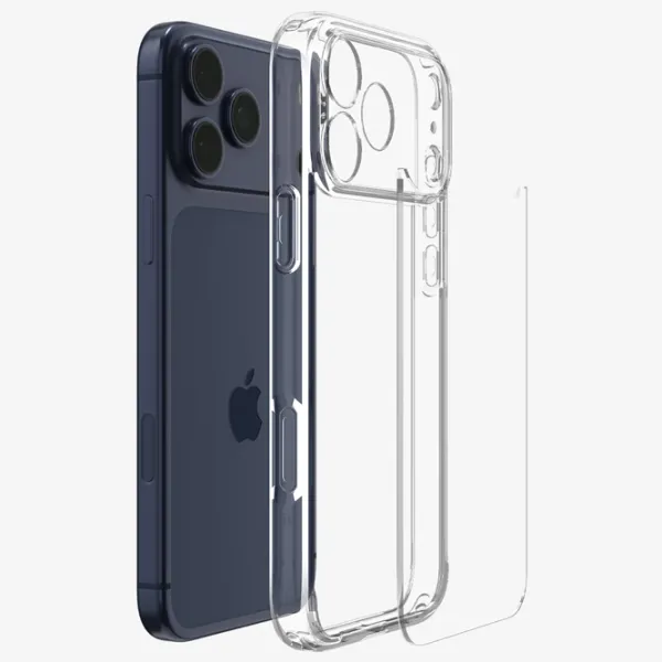 Husă pentru smartphone Apple iPhone 17 Pro Max Spigen / Back / TPU / Transparent Transparent photo 5