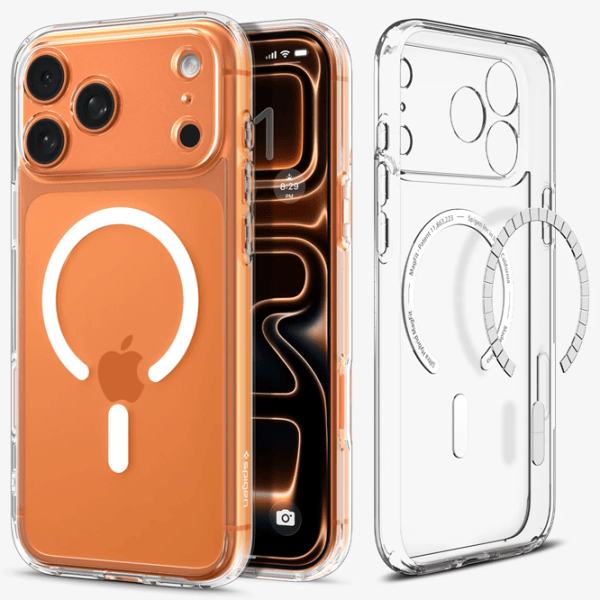 Чехол для смартфона Apple iPhone 17 Pro Max Spigen / MagSafe Back / ТПУ / Прозрачный Белый photo 2