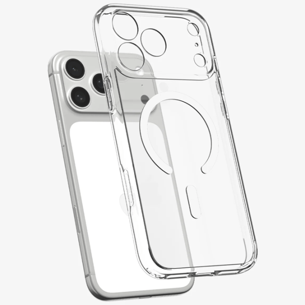 Чехол для смартфона Apple iPhone 17 Pro Max Spigen / MagSafe Back / ТПУ / Прозрачный Белый photo 3