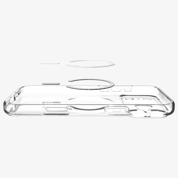 Чехол для смартфона Apple iPhone 17 Pro Max Spigen / MagSafe Back / ТПУ / Прозрачный Белый photo 4