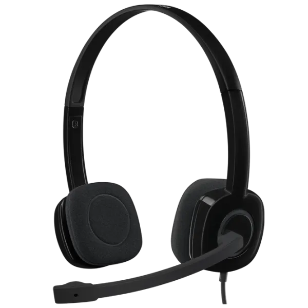 Наушники Logitech H151 Черный Черный Проводная/ Персональный photo 1