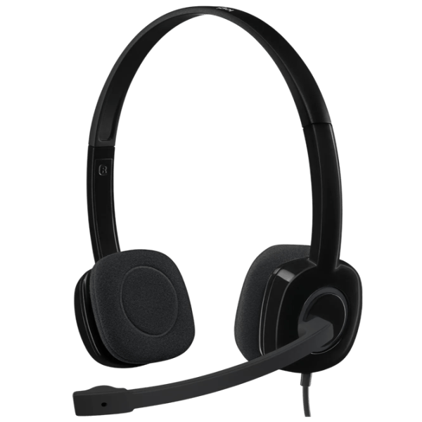Наушники Logitech H151 Черный Черный Проводная/ Персональный photo 1