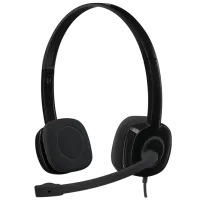 Наушники Logitech H151 Черный Черный Проводная/ Персональный