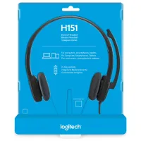 Наушники Logitech H151 Черный Черный Проводная/ Персональный photo 6