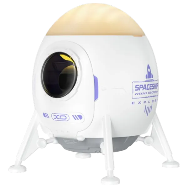 Lampă de noapte XO Astronaut Star and Galaxy Projector & Speaker White photo 3