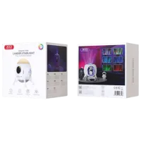 Lampă de noapte XO Astronaut Star and Galaxy Projector & Speaker White photo 4