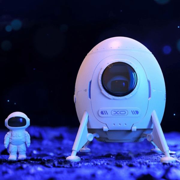 Lampă de noapte XO Astronaut Star and Galaxy Projector & Speaker White photo 6