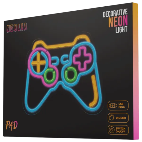 Lampă LED Neolia Neon PLEXI Game PAD Multicolor photo 2