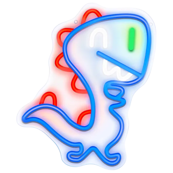 Lampă LED Forever Light Neon PLEXI JURASSIC BABY DINO Blue photo 1