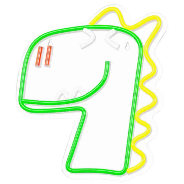 Lampă LED Forever Light Neon PLEXI JURASSIC BABY DINO Green photo 2