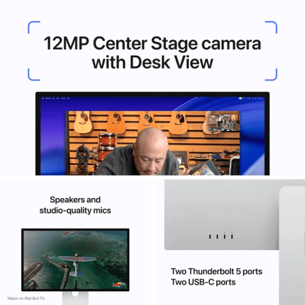 Monitor Apple Studio Display 27" 5K 60 Hz / / Silver photo 4