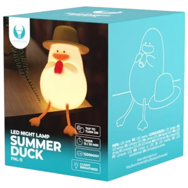 Lampă de noapte Forever Light FNL-11 SUMMER DUCK White photo 5
