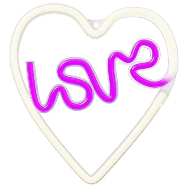 Lampă LED Neolia NNE02 LOVE HEART Purple photo 1