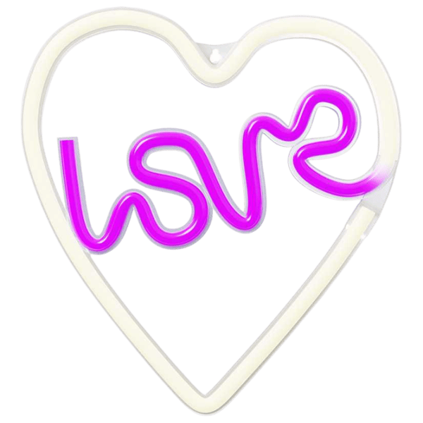 Lampă LED Neolia NNE02 LOVE HEART Purple photo 1