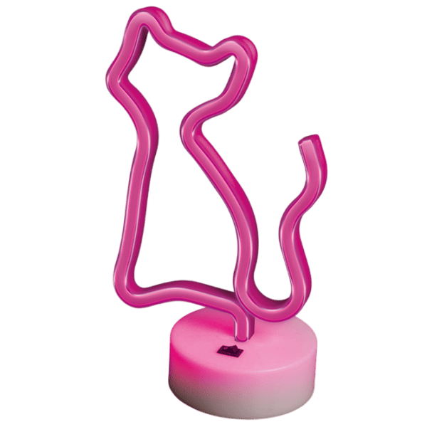 Lampă LED Forever Light FSNE02 CAT Pink photo 1