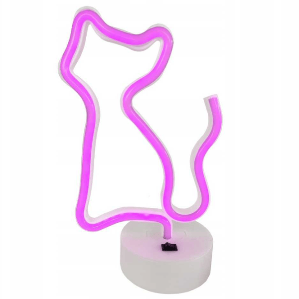 Lampă LED Forever Light FSNE02 CAT Pink photo 2