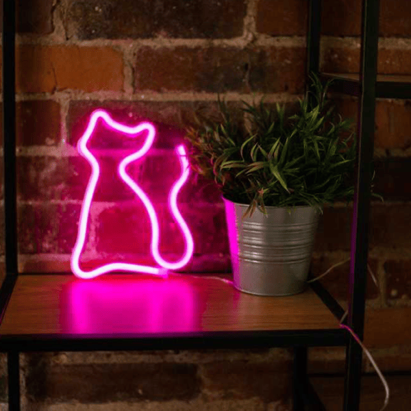 Lampă LED Forever Light FSNE02 CAT Pink photo 3