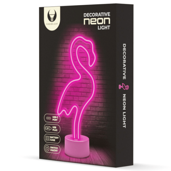 Lampă LED Forever Light FSC-11 FLAMINGO Pink photo 2