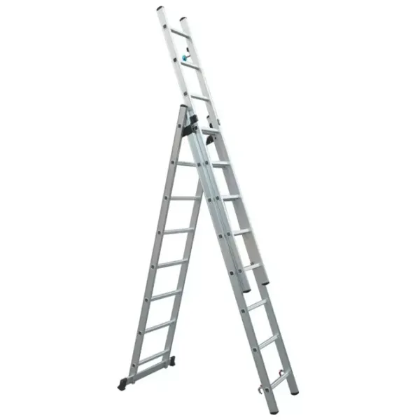 Scară extensibilă Hoteche 480117 3 secțiunix21 150 kg photo 1