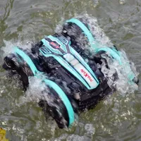 Mașină Maxlife Amphibious MXRC-400 / 2.4 GHz / Blue Black photo 5