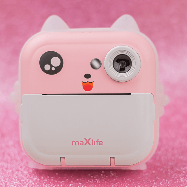Фотоаппарат Maxlife Instant Cat MXPC-100 3+ / White Розовый photo 2