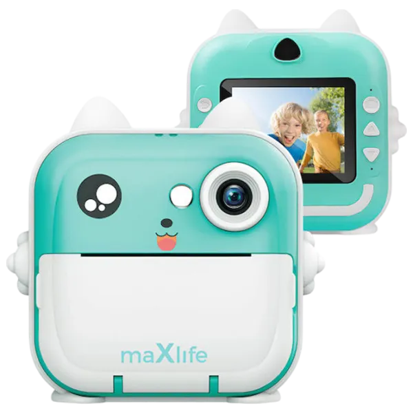Фотоаппарат Maxlife Instant Cat MXPC-100 3+ / White Синий photo 1