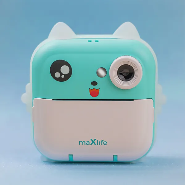 Фотоаппарат Maxlife Instant Cat MXPC-100 3+ / White Синий photo 2