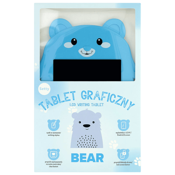 Графический планшет Setty Writting Board Bear D336 3+ / White Синий photo 1