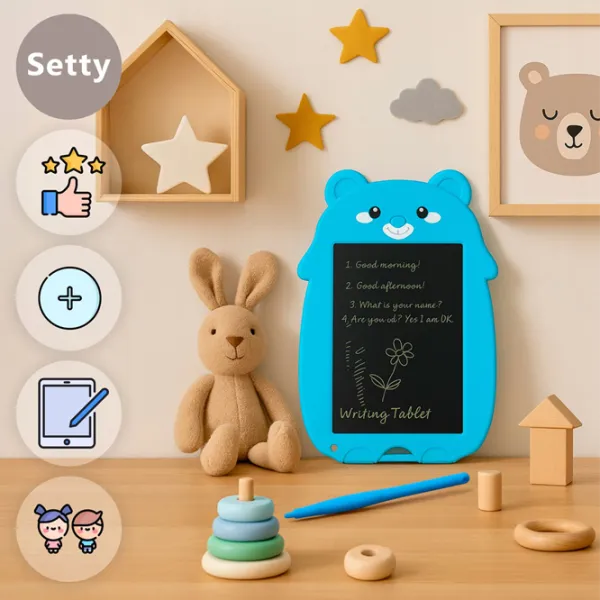 Графический планшет Setty Writting Board Bear D336 3+ / White Синий photo 3