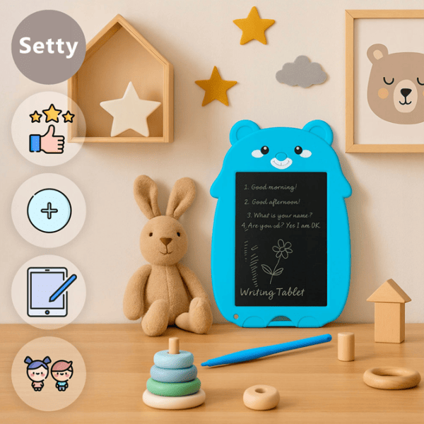 Графический планшет Setty Writting Board Bear D336 3+ / White Синий photo 3