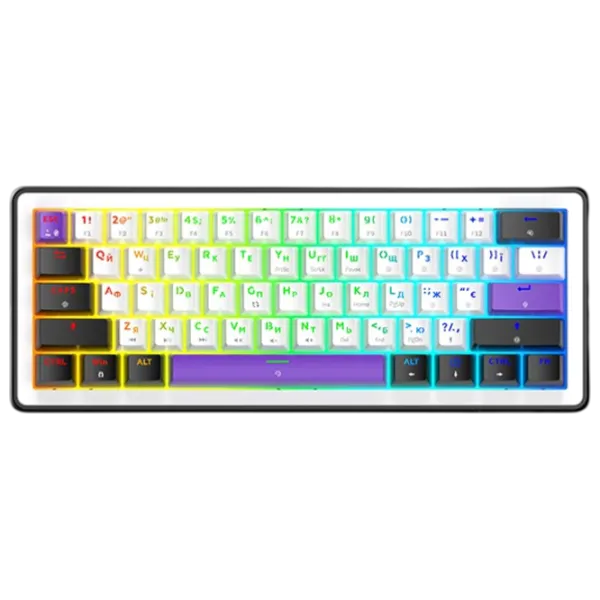 Tastatură Hator Hellyberry HK60 Cu fir / White photo 1