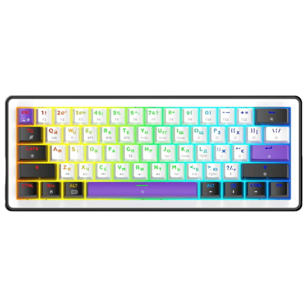 Tastatură Hator Wireless Hellyberry HK60 Fără fir / White photo 1