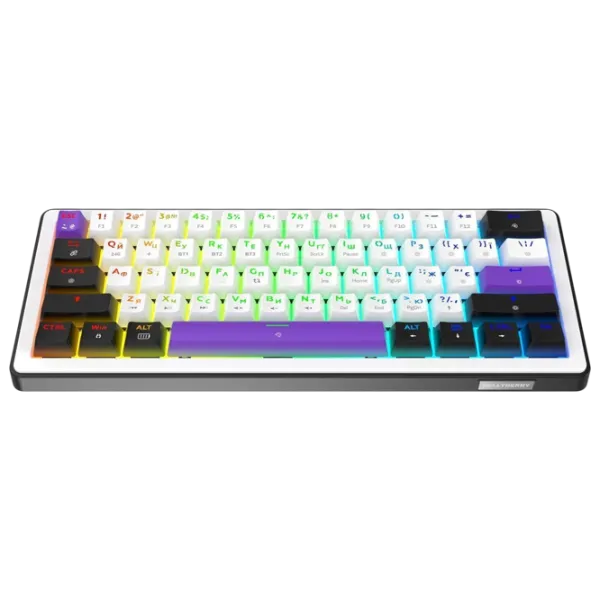 Tastatură Hator Wireless Hellyberry HK60 Fără fir / White photo 2