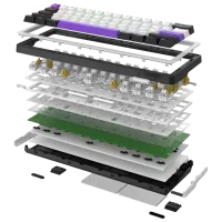 Tastatură Hator Wireless Hellyberry HK60 Fără fir / White photo 6
