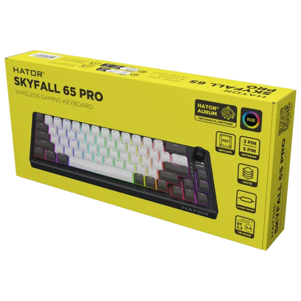 Tastatură Hator Wireless Skyfall 65 Pro Fără fir / Gray photo 3