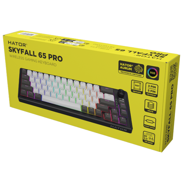Tastatură Hator Wireless Skyfall 65 Pro Fără fir / Gray photo 3