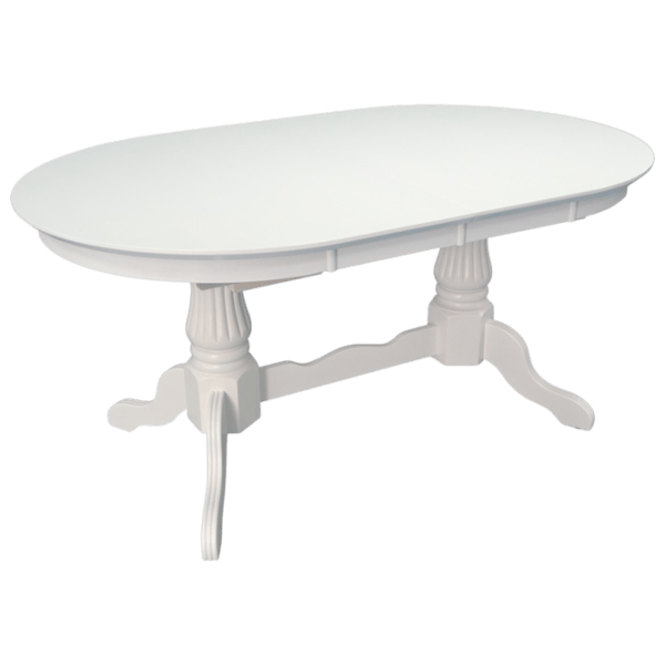 Set masă și scaune Evelin HV-33V + 12 Wenyi Ovală / MDF / White photo 5