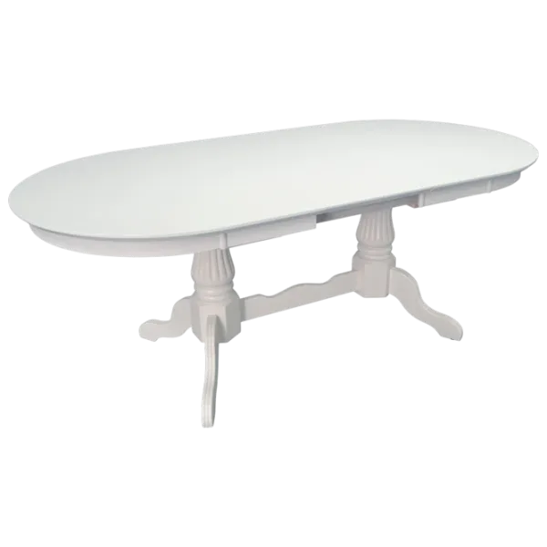 Set masă și scaune Evelin HV-33V + 12 COCO Ovală / MDF / White photo 3