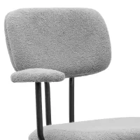 Fotoliu de birou DecoPrim Eris Placaj / Light Gray Black photo 3