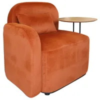 Fotoliu de birou DecoPrim Shelly Placaj / Orange Beige photo 2