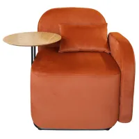 Fotoliu de birou DecoPrim Shelly Placaj / Orange Beige photo 3